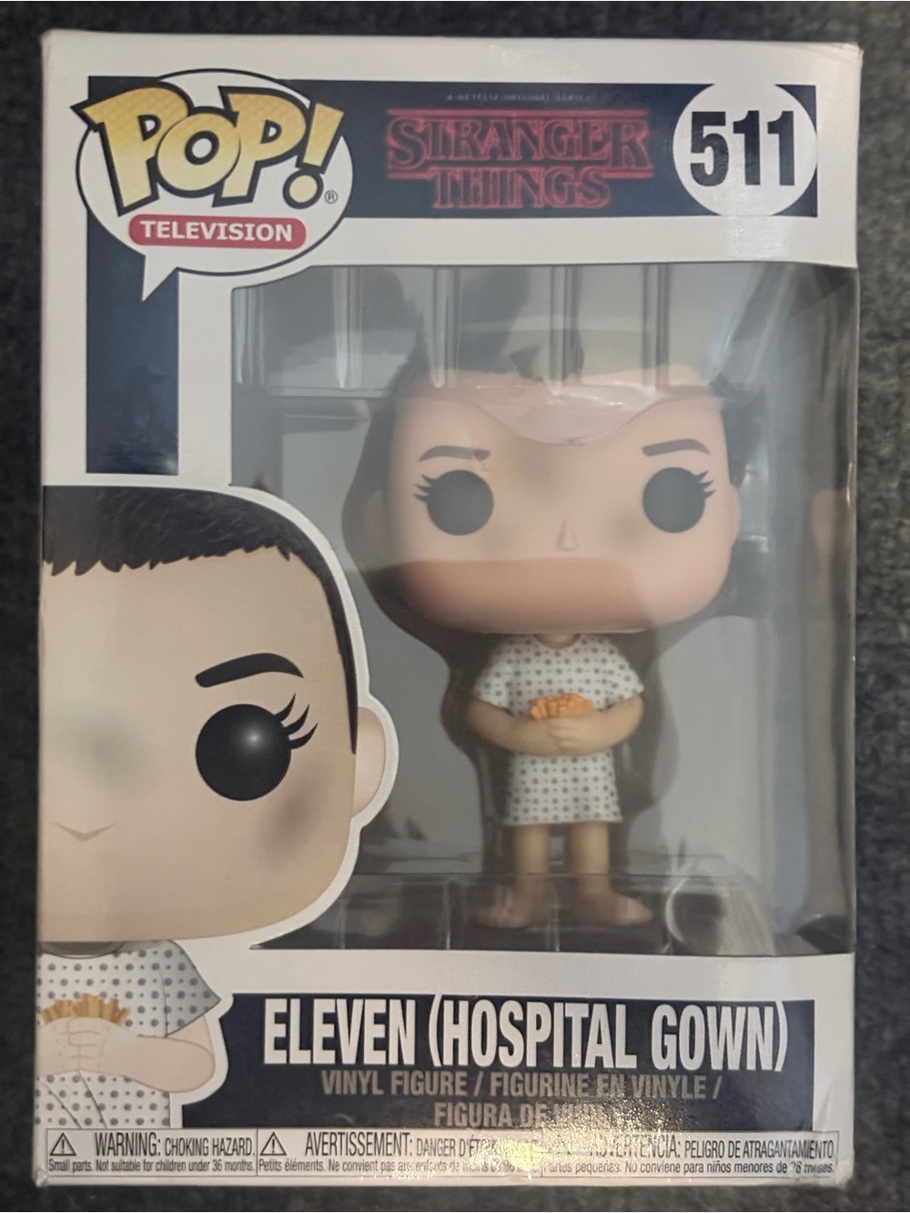 Funko Pop! Television Stranger Things Eleven in White Hospital Gown Vinyl Figure